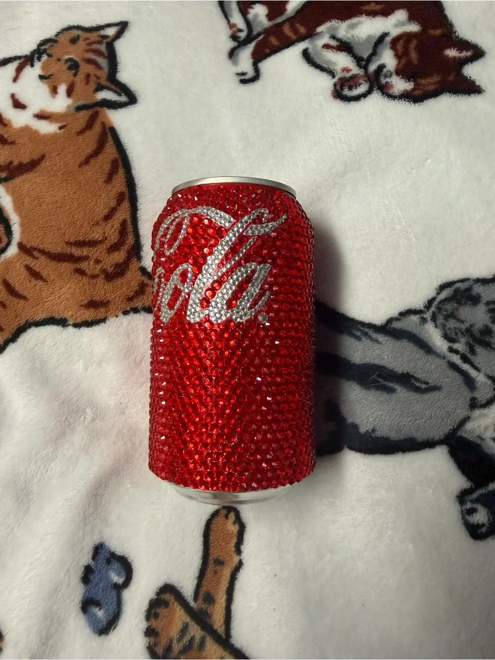 Coca Cola Red Rhinestone Can Party Accent